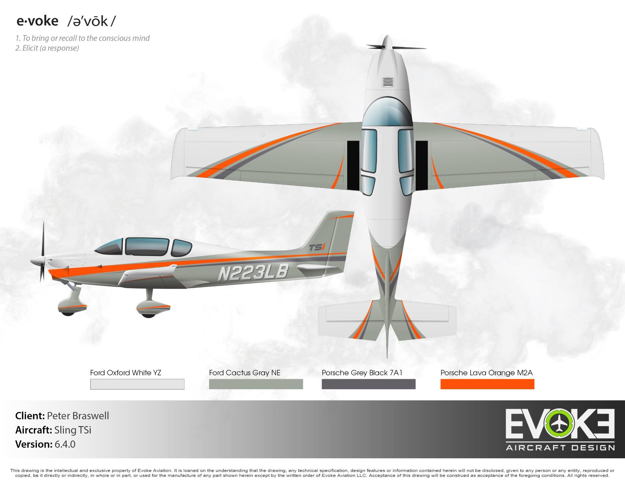 Painting Your Experimental Aircraft — the Evoke paint scheme for a Sling TSi